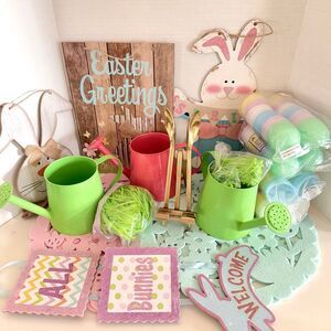 Easter Decor Bundle Placemats Wall Decor Jumbo Eggs and More